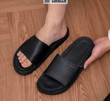  DéP Nam Doctor Fashion, Đế Nhẹ Cao 3cm ,Đế  Cao Su  Khâu Chỉ Toàn Bộ Đế Bằng Dép Lê Quai Ngang Slipper