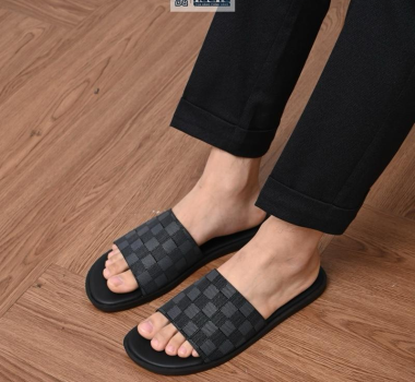 [Dép Luxury Caro] - Hàng Da Nappa Cao Cấp HaLiTa, Đề Cao Su Vân Nhám Chống Trơn Trượt