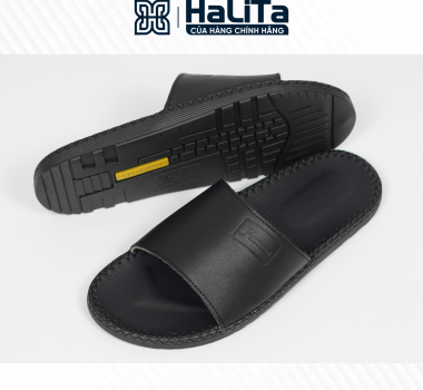 DéP Nam Doctor Fashion Halita , Đế Nhẹ Cao 1.5cm ,Đế  Cao Su  Khâu Chỉ Toàn Bộ Đế Bằng Dép Lê Quai Ngang