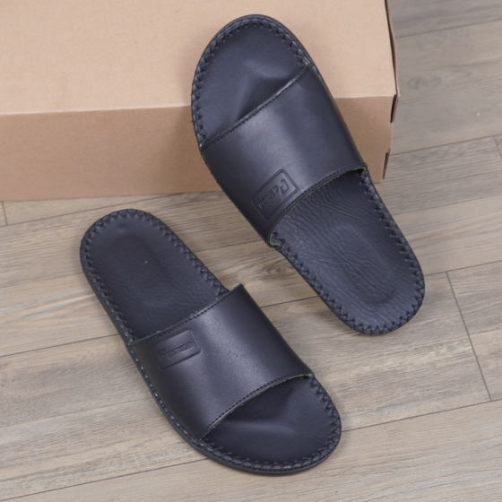 DéP Nam Doctor Fashion Halita , Đế Nhẹ Cao 1.5cm ,Đế  Cao Su  Khâu Chỉ Toàn Bộ Đế Bằng Dép Lê Quai Ngang