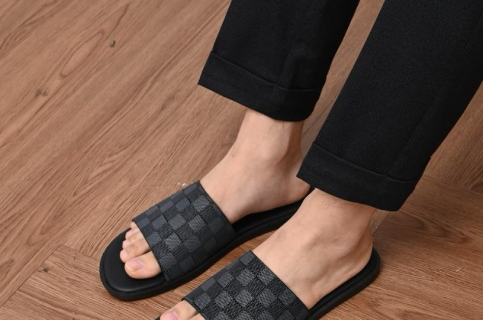 [Dép Luxury Caro] - Hàng Da Nappa Cao Cấp HaLiTa, Đề Cao Su Vân Nhám Chống Trơn Trượt