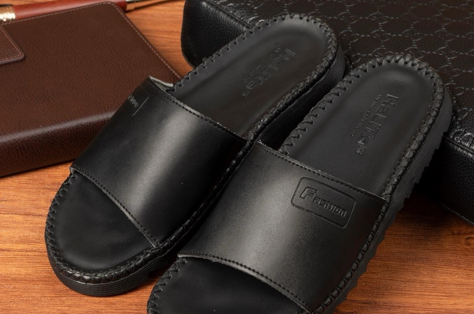  DéP Nam Doctor Fashion, Đế Nhẹ Cao 3cm ,Đế  Cao Su  Khâu Chỉ Toàn Bộ Đế Bằng Dép Lê Quai Ngang Slipper