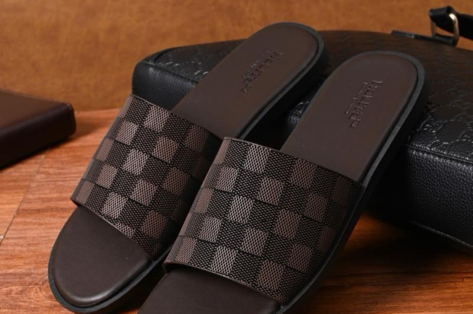 [Dép Luxury Caro] - Hàng Da Nappa Cao Cấp HaLiTa, Đề Cao Su Vân Nhám Chống Trơn Trượt