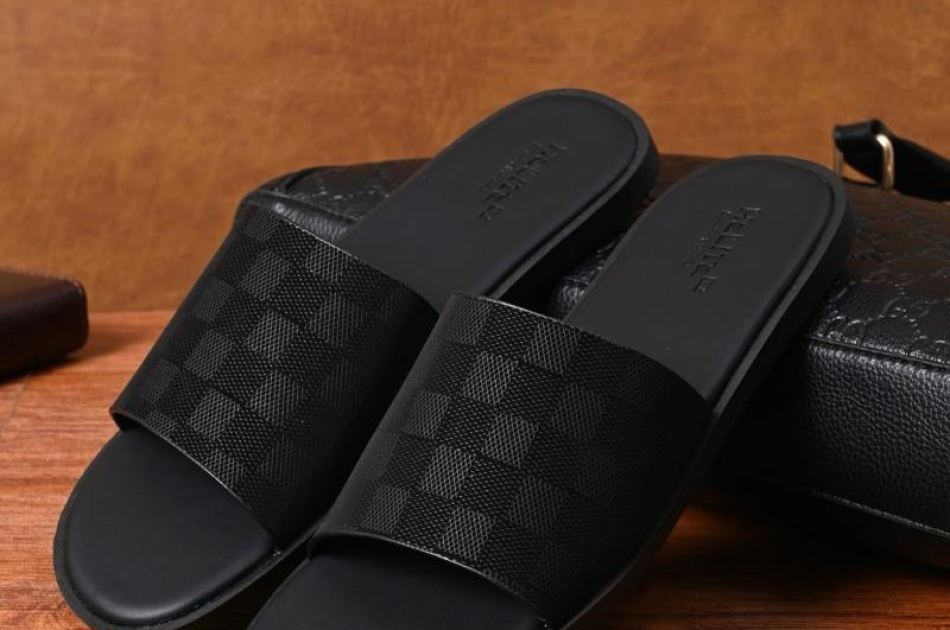 [Dép Luxury Caro] - Hàng Da Nappa Cao Cấp HaLiTa, Đề Cao Su Vân Nhám Chống Trơn Trượt